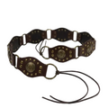 Dunkelbrauner Conchos Gliedergürtel