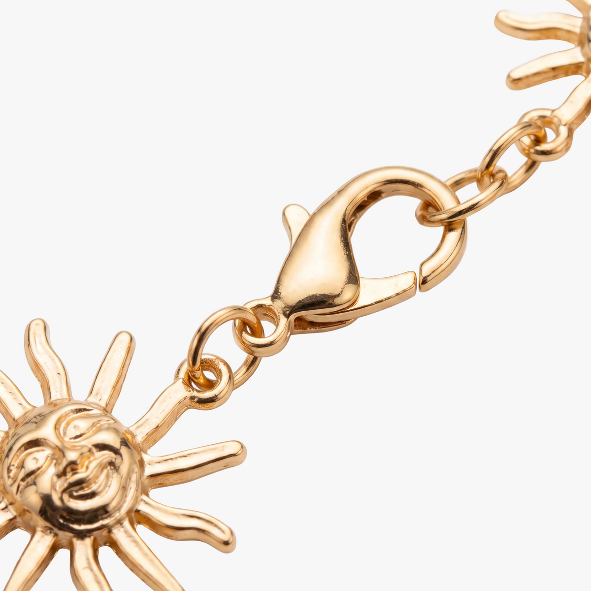 Sonnengesicht Medaillon Gürtel Gold