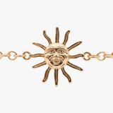 Sonnengesicht Medaillon Gürtel Gold