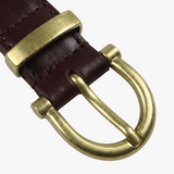 Preppy Gürtel Braun Goldschnalle
