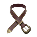 Burgunder Retro Western Gürtel