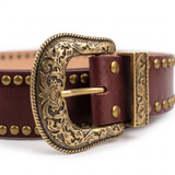 Burgunder Retro Western Gürtel